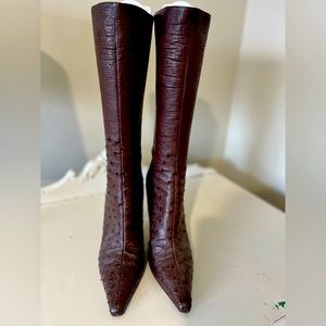 Jimmy Choo Ostrich Leather Boot